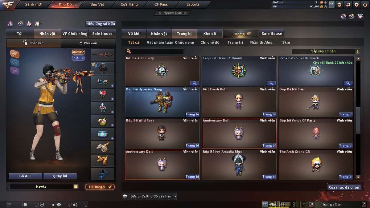 shop acc cf uy tin gia re